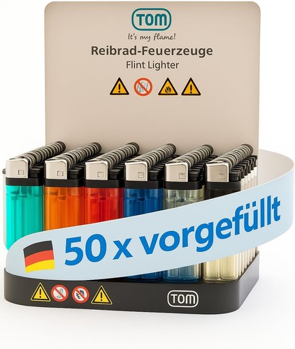Tom einwegfeuerzeuge - 50,